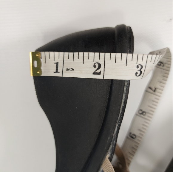 Penmans Black Tan Slip On Wedge Heel Sandals Size 8.5 - Picture 10 of 10